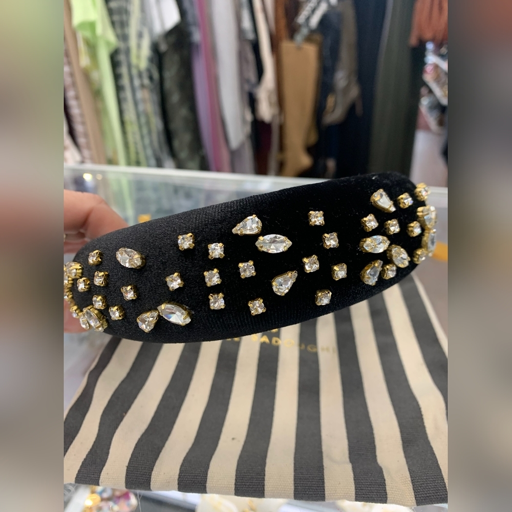 NWT Lele Sadoughi band with crystals